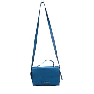 Steve Madden Teal Faux Leather Crossbody Bag Top Handle‎ Adjustable Strap